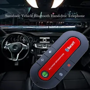 Jaunu Bluetooth Brīvroku Automašīnas Komplekts Bluetooth Bezvadu Tālruņa Skaļrunis MP3 Mūzikas Atskaņotājs, saulessarga Klipsis Skaļruni ar Auto Lādētāju