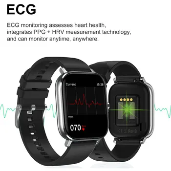 GIIKNEW DT35 Smart Skatīties EKG PPG Sirds ritma Monitors asinsspiediens Fitnesa Tracker Smartwatch P8 Pro Smart Pulksteņi Vīriešu Sieviešu