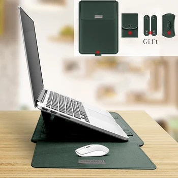 Salokāma PU Ādas Soma Macbook Pro 13 15 Gaisa 13 11 Lieta 15.6 Collu Piedurknēm Apvalka McBook Pro 13 Aizsargs Maisiņš 2020