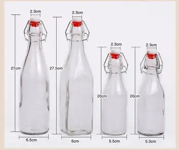 1PC 250/500/1000ml Stikla Eļļas Pudeli Garšvielu Pudeļu Glabāšanai Sojas mērci, eļļu, etiķi seaning virtuves pudeli Gatavošanas Rīki stikla burkas