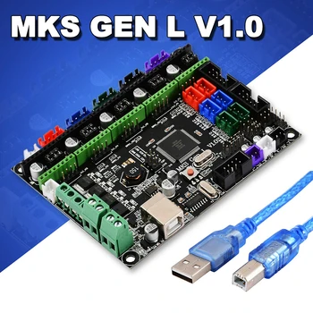 3D printeri valdes MKS Gen L kontrolieris saderīgs ar Ramps1.4/Mega2560 R3 atbalsta A4988/8825/TMC2208/TMC2100 vadītāju
