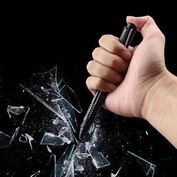 Portable Self Defense Taktiskās Tintes Pildspalva Un Lodīšu Pildspalva Avārijas Stikla Breaker Āra Izdzīvošanas EDC Rīku Ziemassvētku Dāvanu