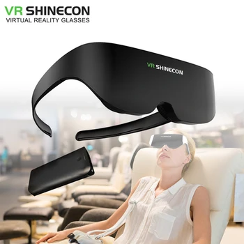 Shinecon VR Austiņas AI08 Milzu Ekrāna Pašā Ekrānā, Stereo Cinema 3D Brilles Pro Virtuālā Realitāte VR iPhone, Android Viedtālrunis