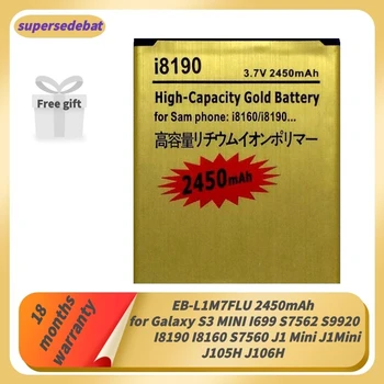 Supersedebat Bateria Galaxy S3 MINI I699 S7562 S9920 I8190 I8160 S7560 Akumulators Samsung Galaxy J1 Mini J1Mini J105H J106H