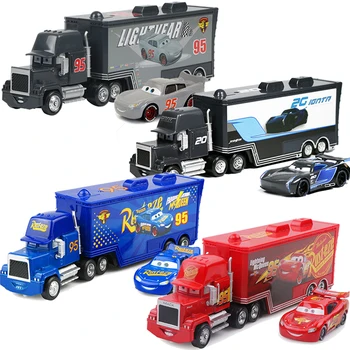 Disney Pixar Cars 2 3 Rotaļlietas, Zibens McQueen Jackson Vētra Mack Tēvocis Truck 1:55 Lējumiem Modeļa Automašīnas Rotaļlietas Bērniem Ziemassvētku Dāvanu