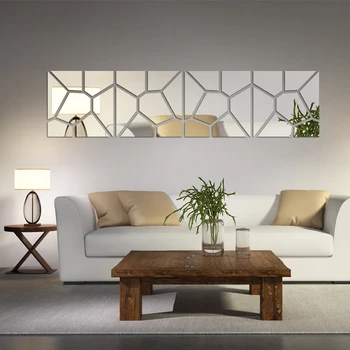 2019 jaunas sienas uzlīmes, kas dzīvo mājas dekoru mūsdienu akrila spogulis modes modelis liels, liels 3d sienas uzlīmes diy nekustamā bezmaksas piegāde