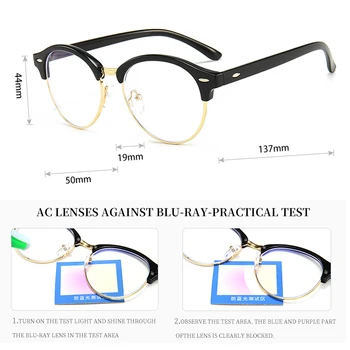 Anti Zilā Gaisma Lasīšanas Brilles Augstas Kvalitātes stikla Rāmji Sieviešu, vīriešu Tendence Stila Zīmolu Optiskie datora brilles ar oriģinālajā kastē