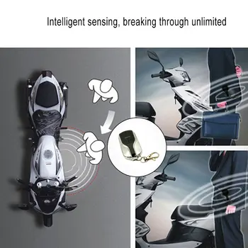 Dual Tālvadības Motociklu Signalizācijas, Drošības Sistēmas Motociklu Zādzību Aizsardzības Velosipēdu Moto, Scooter Mehānisko Signalizācijas Sistēma