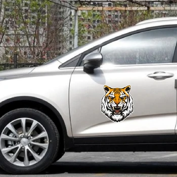 Kapuce Tiger Vadītājs Apdare Uzlīme Automašīnas Degvielas Tvertne Personības Pielāgot Lahua Ziedu Durvju Valdonīgs Auto Uzlīme-453