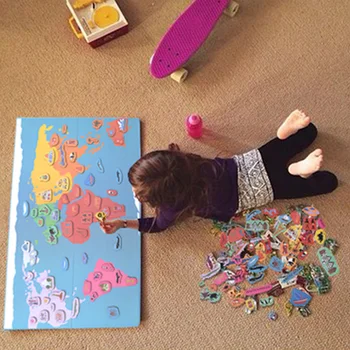 Bērnu Kopējo Pasaules Kartes, Mācību Materiāli, Rotaļlietas Izglītojošās Rotaļlietas Bērniem Smieklīgi Pasaules Kultūras Izziņas Mīklas oyuncak