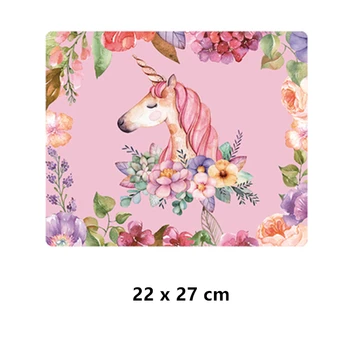 Cute Karikatūra Dzīvnieku peles paliktnis unicorn anime krāsu mazajiem spēļu pele spilventiņu 27*22 cm 60*40cm 90*40cm M L XL spēlētājs peli mat