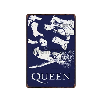 [ WellCraft ] Queen Mūzika Rock Plakāti Skārda Zīme Sienas Plāksne Vintage Pub bārs Vintage Krāsošana Personības Dekoru HY-1719. lpp.