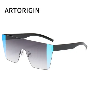 2019 Laukumā Saulesbrilles Vīriešiem Vienu Gabalu Objektīva Pārklājums Mirror Shield Falt Top Modes Tendence Saules Brilles Vīriešu Toņos UV400