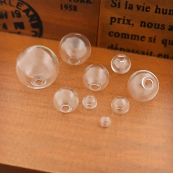 10set 6-25mm dobas stikla bumbu ar pērlītēm klp uzstādīt lode stikla flakoniem kulons stikla pudele pasaulē rotaslietas secinājumi