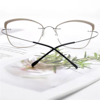 KANDREA 2020. gadam 10g Ultravieglajiem Beta Titāna Elastīgs Sieviešu Kaķu Acs Optiskās Brilles Rāmis Vīriešu Recepšu Brilles Tuvredzība Rāmji