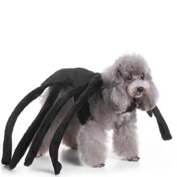 Fun Halloween Cosplay pet spider josta Kostīmi Rudens&Ziemas kolekciju svētā kurtu suņu kostīmu mīļoto pet apģērbs
