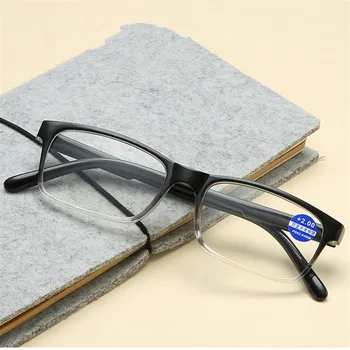 XeroX Anti-zila gaisma Lasīšanas Brilles Sievietēm, Vīriešiem, Modes Taisnstūra Brilles Anti-noguruma recepšu Hyperopia Brilles +1.5