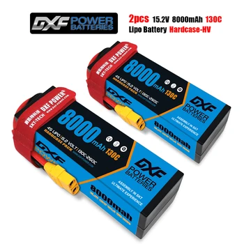 DXF 3S 4S PAR 11,1 V un 14.8 v 15.2 V litija polimēru akumulators 6500mAh 6750mAh 8000mAh 8400mAh 100.C 200C130C 260C 120.C 240C AKKU par 1/8 Buggy Truggy