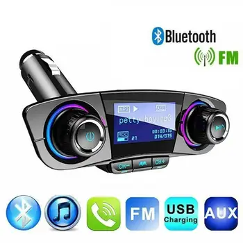 Bezvadu Automašīnas Bluetooth, Fm-zender MP3 Radio Adapteris Carkit Usb Lader Auto Fm-zender MP3 Speler
