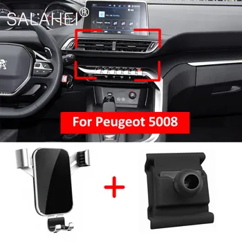 Modes Jaunu Auto Mobilā Telefona Turētājs Peugeot 5008 Gaisa Ventilācijas Magnēts Mount Mobilo Tālruni, GPS Atbalstu Viedtālrunis Statīvu Piederumi