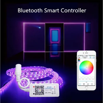 Smart bluetooth mūzikas led strip gaismas 5M 10 M 15 M 20 M led apgaismojums RGB 12v 5050 SMD Elastīgās Lentes Ūdensizturīgs Lentes Diode 12V DC