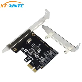 XT-XINTE PCIe PCI Express SATA 3.0 2-Port SATA III 6G Paplašināšanas Kartes Adapter PCIE Kontrolieris Karti