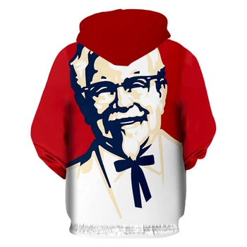 CJLM 2018 Modes Pavasara Vīriešiem, Hoodies 3d KFC Iespiestas Grafikas O-veida kakla sporta Krekls Gadījuma Ilgtermiņa piedurknēm Apkakli Mētelis Sudaderas Hombre