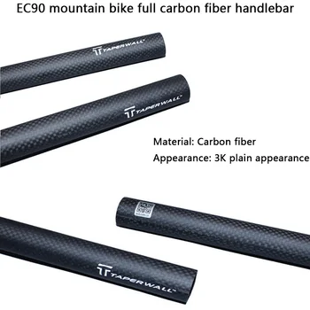 EC90 Oglekļa šķiedras Stūrei Ir 25,4/31.8 Road Bike vilcējstienis 3K Stāvvadu Bārs Dzīvoklis Bārs 600/620/640/660/680/700 Riteņbraukšana Accesseries