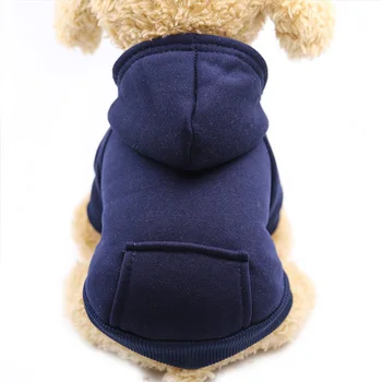 Rudenī un Ziemā Suņu Apģērbu Mājdzīvnieku Apģērbu tīrtoņa Krāsu Kapuces Džemperis Pet Džemperis Teddy Drēbes