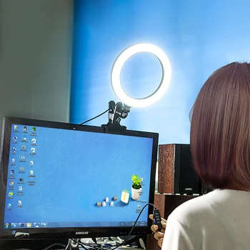 26cm Gredzenu Lampas LED Selfie Riņķa Gaisma ar Statīvu Fotogrāfija Ringlight Mobilo Tālruņu Veikt TikTok Youtube Video Live Grims