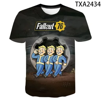 Vault Tec Spēļu Video Spēli Fallout 76 2 3 4 t-veida Topi, T Krekli, Vīriešu, Sieviešu, Bērnu Gadījuma Modes T-krekls Vault-Tec Zēns Meitene Bērniem