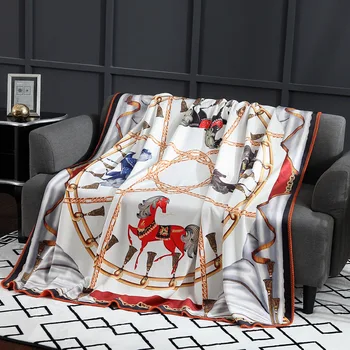 Leopards izdrukāt mest segu luksusa dekoratīva vilnas sega Elegants uz Dīvāna, gultas