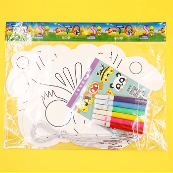 8Piece Bērniem DIY Krāsu Karikatūra Dzīvnieku Krāsošanas Maska Zīmējumu Grafiti Mākslas Amatniecības Rotaļlieta Pirmsskolas Krāsošana Bērnudārzs, Bērnu Rotaļlietas