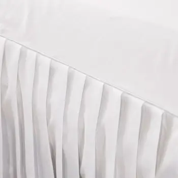 White Tīrtoņa Krāsas Gultas Pārklājs Mīksto Slīpēšana Skaistumu Gultas Svārki Karalis, Karaliene Double Size Bed Cover