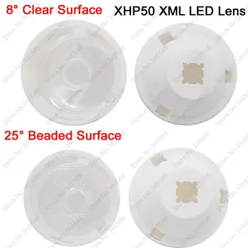 10x Cree XHP50 XML XML2 LED Objektīvs Atstarotājs 25 Grādu Fāzēm Virsmas vai 8 Grādu Skaidrs Virsmas Optisko Pakāpes PMMA LED Objektīvs 32,5 mm