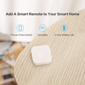 Aqara Smart Bezvadu Slēdzis Smart Remote Viens no Galvenajiem Kontroles Saprātīga Piemērošana Home Security APP Kontroles Wrok ar Homekit