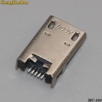 ChengHaoRan 10pcs Mini Micro 5pin USB savienotājs savienotājs Asus ME102 K001 K013 Mobilo telefonu uzlādes beigās uzlādes (plug jack
