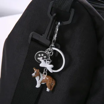 Keychain 2019 Modes Rotaslietas Suņu mīļotājiem Dachshund Keychains soma Šarmu Dzīvnieku Auto Keyring Labākā Dāvana Vīrieši Sievietes