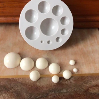 3D Pusē, Bumbu, Apli Sugarcraft Silikona Veidnē Pomādes Kūka Dekorēšanas Instrumentiem, Virtuves Cepšanas Piederumi Puse Šokolādes Veidnes