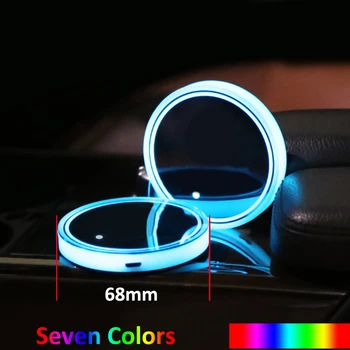 Auto LED Kausa Turētāja Pamatni, RGB Ūdens Mat Kalniņi, ņemot vērā Mercedes Benz R171 W251 W164 W164 X164 C209 C216 W447 906 R231 W220 X166