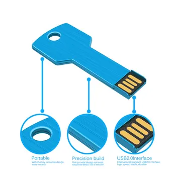 Bezmaksas Pasūtījuma LOGO USB Flash Drive Metāla Atslēgu Pendrive 4G 8G 16.G 32G 64G Ūdensizturīgs Pen Drive USB2.0 Memory Stick USB Flash Disku