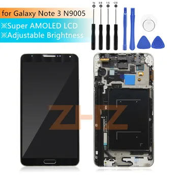 Samsung Galaxy Note 3 N9005 LCD Displejs, Touch Screen Digitizer montāža Ar Rāmi Galaxy Note3 N9005 LCD Displejs