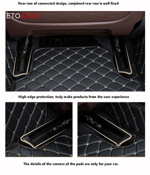 ETOATUO Automašīnas Grīdas Paklāji Ford visus modeļus uzmanību fiesta ranger kugas mondeo kodolsintēzes explorer s-max auto dizains Auto Paklājs, kas Aptver