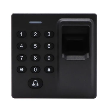 Mini Biometrisko pirkstu Nospiedumu Piekļuves Kontroles Standalone Durvju Kontrolieri Tastatūras Fingerprin un 125Khz RFID Kartes Durvis Ieejas Atslēga D1-j