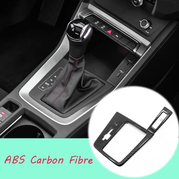 ABS, Matēts/Oglekļa šķiedru Audi Q3 2019 2020 Piederumi LHD Auto pārnesumu pārslēgšanas slēdzis karkasa paneļu Apdare Segtu Apdares Auto Stils