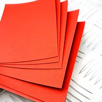 2pieces Red Vulkanizētas Fibe Papīra rīkoties ar distances materiāla Pieņemšanas Diy Naža Kātu piederumi, materiāli 180x80x1mm