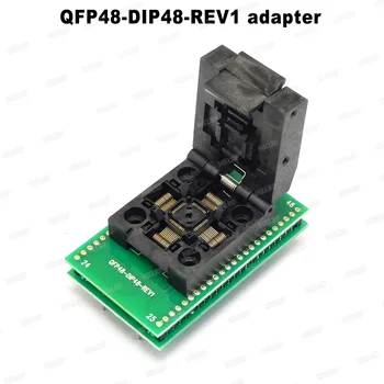 Jauni Augstas Kvalitātes QFP48, lai DIP48 IC Testa Ligzda 0.5 mm Piķis /LQFP48, lai DIP48 Plānošanas Adapteri / TQFP48, lai DIP48 Adapteri