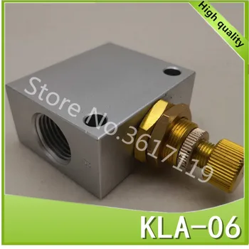 KLA-06 1/8 Pneimatiskās vienvirziena droseles vārsts plūsmas kontroles kontroles vārsts ātruma kontroles vārsts