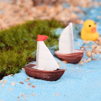 4gab Balto Buru Laivu Skaitļi Miniatūras 3D modeli Figūriņas Apdare Namiņš Rotaļlietas, Bērnu Dzimšanas dienas Dāvanas DIY Piederumi