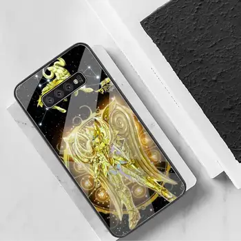 Saint Seiya Telefonu Gadījumā Rūdīta Stikla Samsung S20 Plus S7 S8 S9 S10 Plus Piezīme 8 9 10 Plus